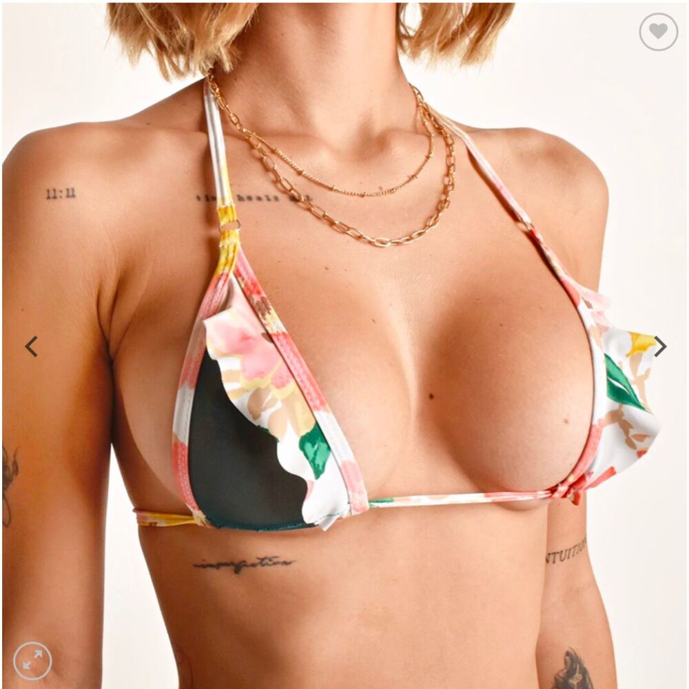 String Bikini Set - Multicolor Floral - size Medium - Picture 5 of 5